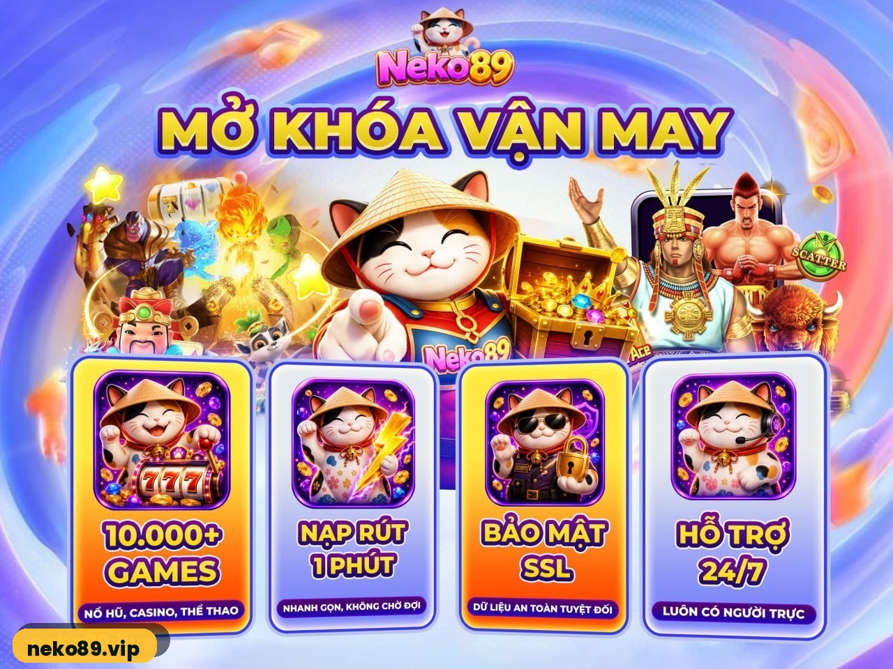 NEKO89 cổng game nổ hũ casino thể thao bắn cá - neko89.vip